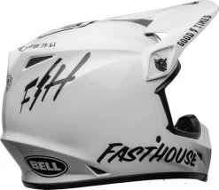 Bell MX-9 MIPS Fasthouse Helmet -HJC Store bell mx 9 mips fasthouse helmet gloss white black back right 07226.1612684954