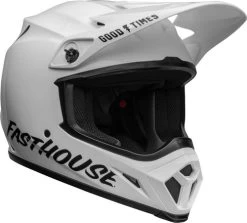 Bell MX-9 MIPS Fasthouse Helmet -HJC Store bell mx 9 mips fasthouse helmet gloss white black front right 32620.1612684944