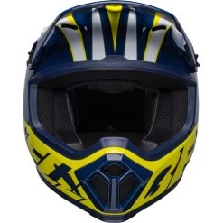 Bell MX-9 MIPS Spark Helmet -HJC Store bell mx 9 mips spark helmet gloss blue yellow front 54886.1672411122