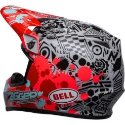Bell MX-9 MIPS Tagger Splatter Helmet 16 Bell MX-9 MIPS Tagger Splatter Helmet -HJC Store bell mx 9 mips tagger splatter helmet gloss bright red gray back left 37885.1672410267