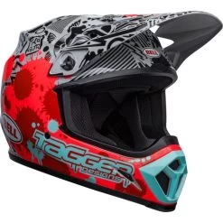 Bell MX-9 MIPS Tagger Splatter Helmet 14 Bell MX-9 MIPS Tagger Splatter Helmet -HJC Store bell mx 9 mips tagger splatter helmet gloss bright red gray front right 56141.1672410262