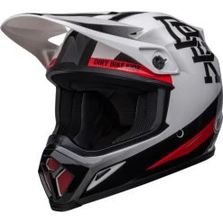 Bell MX-9 MIPS Twitch DBK Helmet -HJC Store bell mx 9 mips twitch dbk helmet gloss white black front left 04530.1672410834