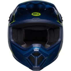 Bell MX-9 MIPS Zone Helmet -HJC Store bell mx 9 mips zone helmet gloss navy retina front 63127.1672411721