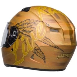 Bell Qualifier DLX MIPS Hart Luck Live Helmet -HJC Store bell qualifier dlx mips hart luck live helmet matte gold back left 56733.1671080604