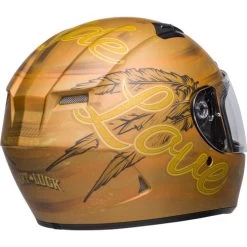 Bell Qualifier DLX MIPS Hart Luck Live Helmet -HJC Store bell qualifier dlx mips hart luck live helmet matte gold back right 52669.1671080608
