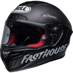 Bell Race Star Flex DLX Fasthouse Street Punk Helmet -HJC Store bell race star dlx flex fasthouse street punk helmet matte black front left 69047.1671080037