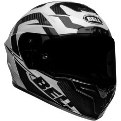 Bell Race Star Flex DLX Labyrinth Helmet -HJC Store bell race star dlx flex labyrinth helmet black white front right 72291.1671079555