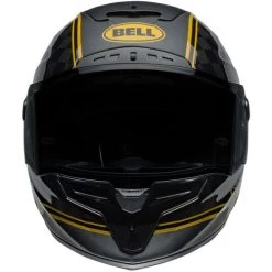 Bell Race Star DLX Flex RSD Player Helmet -HJC Store bell race star dlx flex rsd player helmet matte gloss black gold front 66400.1696930978