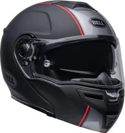Bell SRT Modular Hart-Luck Jamo Helmet -HJC Store bell srt modular hart luck jamo helmet matte gloss black red front right clear shield 06895.1670802496
