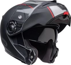 Bell SRT Modular Hart-Luck Jamo Helmet -HJC Store bell srt modular hart luck jamo helmet matte gloss black red front right 71449.1670802525