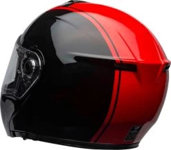 Bell SRT Modular Ribbon Helmet -HJC Store bell srt modular ribbon helmet gloss black red clear shield back left 45730.1670802629