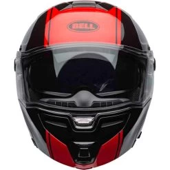 Bell SRT Modular Ribbon Helmet -HJC Store bell srt modular ribbon helmet gloss black red clear shield front 05826.1670802608