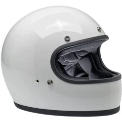 Biltwell Gringo Helmet ECE Solids -HJC Store biltwell gringo helmet gloss white front left 38751.1695524373
