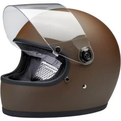 Biltwell Gringo S ECE Helmet Solids -HJC Store biltwell gringo s ece 22 05 helmet flat chocolate shield up 04799.1695522673