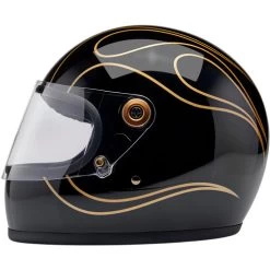 Biltwell Gringo S ECE R22.06 Flames Helmet -HJC Store biltwell gringo s helmet gloss black flames left 05668.1695300380