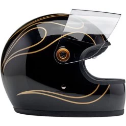Biltwell Gringo S ECE R22.06 Flames Helmet -HJC Store biltwell gringo s helmet gloss black flames right shield up 48850.1695300393