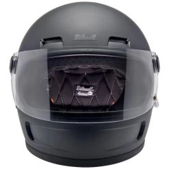 Biltwell Gringo SV Helmet -HJC Store biltwell gringo sv helmet flat black front 84274.1695300951