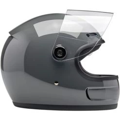 Biltwell Gringo SV Helmet -HJC Store biltwell gringo sv helmet gloss storm grey right shield up 03328.1695301021