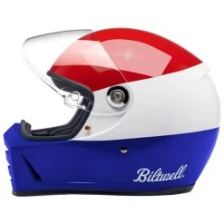 Biltwell Lane Splitter Podium Helmet -HJC Store biltwell lane splitter helmet podium gloss red white blue left 94086.1695309480