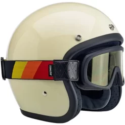 Biltwell Overland 2.0 Goggles -HJC Store biltwell overland 2 goggle tri stripe red yellow orange on bonanza helmet 62810.1548318009