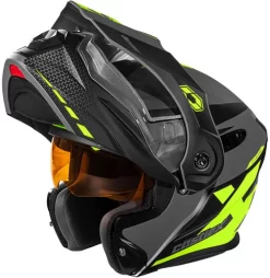 Castle X CX950 Diverge Helmet - Electric Shield 33 Castle X CX950 Diverge Helmet - Electric Shield -HJC Store castle cx950 diverge helmet charcoal black hi vis electric shield visor up 86619.1637301531