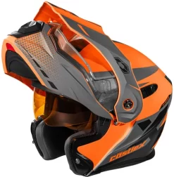 Castle X CX950 Diverge Helmet - Electric Shield 29 Castle X CX950 Diverge Helmet - Electric Shield -HJC Store castle cx950 diverge helmet orange charcoal black electric shield visor up 96693.1637300653