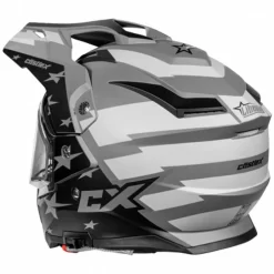 Castle X CX200 Liberty Helmet - Dual Shield 10 Castle X CX200 Liberty Helmet - Dual Shield -HJC Store castle x cx200 liberty helmet dual shield grey black back 11898.1667723649