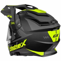 Castle X CX200 Wrath Helmet - Electric Shield -HJC Store castle x cx200 wrath helmet dual shield black hi vis grey back 25595.1667450689