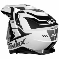 Castle X CX200 Wrath Helmet - Electric Shield -HJC Store castle x cx200 wrath helmet dual shield black white back 42961.1667450665