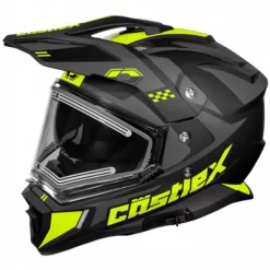 Castle X CX200 Wrath Helmet - Electric Shield -HJC Store castle x cx200 wrath helmet electric shield black hi vis grey 08633.1667450684