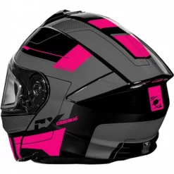 Castle X CX935 Raid Helmet - Electric Shield -HJC Store castle x cx935 raid helmet dual shield black grey pink back 28444.1667708882