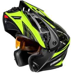 Castle X CX950 V2 Fierce Helmet - Dual Shield -HJC Store castle x cx950 v2 fierce helmet dual shield black hi vis flip up 34009.1667636204