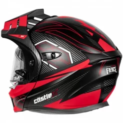 Castle X CX950 V2 Fierce Helmet - Dual Shield -HJC Store castle x cx950 v2 fierce helmet dual shield black red back 43274.1667636092