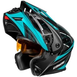 Castle X CX950 V2 Fierce Helmet - Electric Shield 25 Castle X CX950 V2 Fierce Helmet - Electric Shield -HJC Store castle x cx950 v2 fierce helmet dual shield black turquiose flip up 08355.1667437013