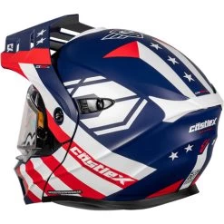 Castle X CX950 V2 General Snow Helmet - Dual Shield -HJC Store castle x cx950 v2 general dual shield helmet red white blue back 66465.1698728232