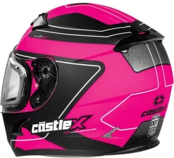 Castle X Youth CX360 Atlas Helmet -HJC Store castle x youth cx 360 atlas helmet matte pink glo black back 38259.1674681430