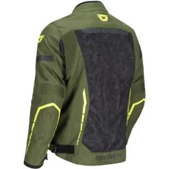 Cortech Aero-Flo Air Mens Jacket -HJC Store cortech aero flo air jacket olive camo hi vis back left 94455.1675816763