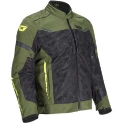 Cortech Aero-Flo Air Mens Jacket -HJC Store cortech aero flo air jacket olive camo hi vis front right 75676.1675816763
