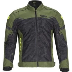Cortech Aero-Flo Air Mens Jacket -HJC Store cortech aero flo air jacket olive camo hi vis front 26973.1675816763