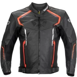 Cortech Chicane Jacket -HJC Store cortech chicane leather jacket black red front 97465.1675819204