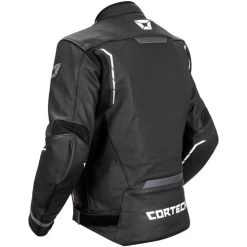 Cortech Chicane Jacket -HJC Store cortech chicane leather jacket black white back left 44106.1675819204