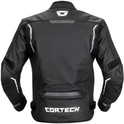 Cortech Chicane Jacket -HJC Store cortech chicane leather jacket black white back 66382.1675819204