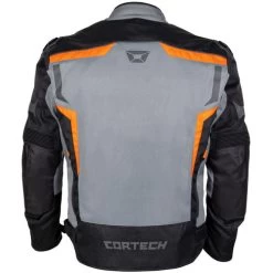 Cortech Hyper-Flo Air Mens Jacket -HJC Store cortech hyper flo air mens jacket orange gray back 43553.1675818925