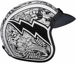 Daytona Cruiser 3/4 Open Face Helmet Graffiti -HJC Store daytona cruiser graffiti helmet right 44660.1517462768