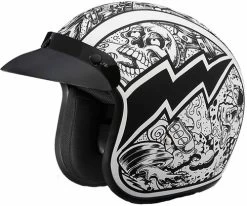 Daytona Cruiser 3/4 Open Face Helmet Graffiti