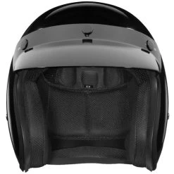 Daytona Cruiser Jr Open Face Helmet Hi Gloss Black -HJC Store daytona cruiser jr helmet solid gloss black front 22807.1582162516