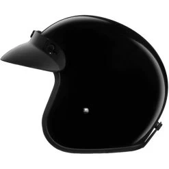 Daytona Cruiser Jr Open Face Helmet Hi Gloss Black -HJC Store daytona cruiser jr helmet solid gloss black left 92433.1582162506