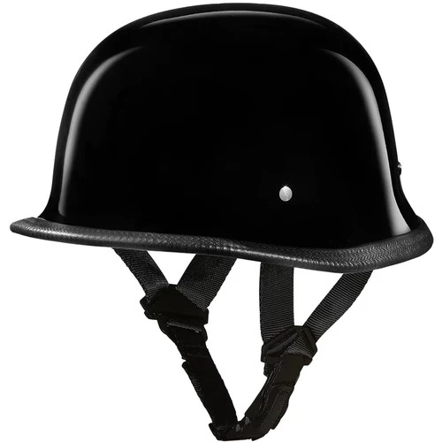 Daytona German Helmet DOT Hi-Gloss Black 1 Daytona German Helmet DOT Hi-Gloss Black