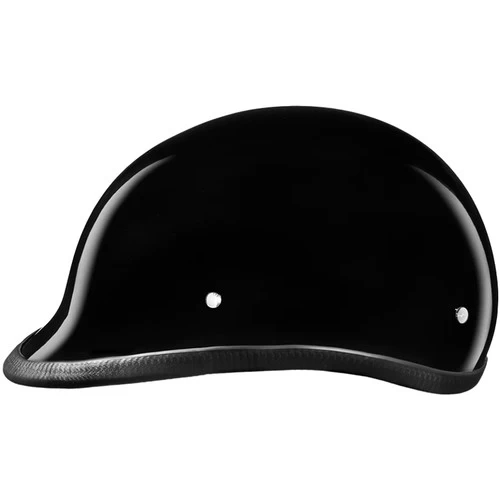 Daytona Hawk DOT Helmet Hi-Gloss Black 3 Daytona Hawk DOT Helmet Hi-Gloss Black - Image 3