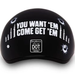 Daytona Skull Cap Come Get 'Em Helmet -HJC Store daytona skull cap come get em helmet back 37475.1630472737